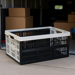 Plastic Folding <b>Crate</b> 32 L 18 Kg Capacity Storage Box For Organizing And Transporting Items - Product Image 3