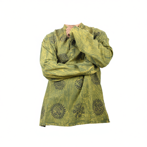 T-shirts promotionnels imprimés de fleurs vertes, design élégant de Kurtha - Product Image 2