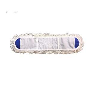 Recharge de balai serpillère en coton robuste pour usage intensif, auto-essoreuse, durable et réutilisable, pour le nettoyage des sols humides en milieu commercial et industriel, vente en gros usine - Product Image 2