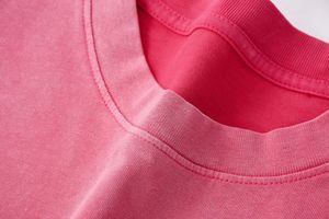 เสื้อยืดผู้ชายสไตล์วินเทจทรงโอเวอร์ไซส์ ล้างสีแบบแอซิดฟอก ซีดจางแบบโดนแดด ผ้าคอตตอนหนา 100% สตรีทแวร์ ทรงพองด้านหน้า ตัดขอบดิบ ทรงบ็อกซี่ - Product Image 6