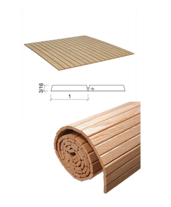 Meubles de cuisine en bois de haute qualité avec panneau tambour et panneaux de lattes en bois autocollants - Product Image 1