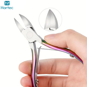 Lot de 9 pinces à cuticules professionnelles en acier inoxydable, finition arc-en-ciel doré et noir mat, outils de manucure de qualité supérieure - Product Image 4