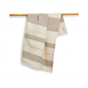 Serviette de cuisine en coton épais beige brodée à gros volume 50x70cm 340GSM, conçue pour les chaînes de vente au détail et les clubs en gros - Product Image 1