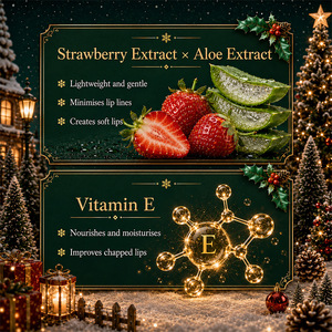 High Quality Christmas Gift Set Hand <b>Cream</b> & <b>Lip</b> Mask Moisturizing for Normal Skin Adults Natural Scent Customizable - Product Image 4