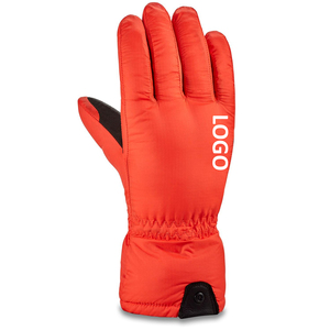 Gants de ski professionnels |   Design texturé minimaliste et discret, tout noir |   Prix direct usine - Product Image 3
