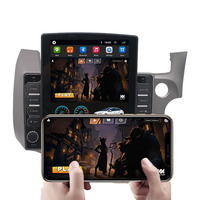 Radio para Auto de 9.7 Pulgadas, Unidad Principal Estéreo para Auto, GPS, Carplay, Android Auto, Reproductor de DVD con Botones para Honda Fit Jazz GE GP 2007-2014