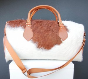 Bolsa de Viaje de Cuero Vacuno Vintage, Bolsa de Fin de Semana con Cierre, Portátil, Genuina, Multifuncional, Unisex, 36-55L, LHDB-0101 - Product Image 1