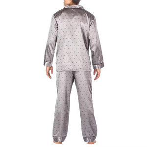 Conjunto de Pijama para Hombre de Diseño Exclusivo, 2 Piezas, Ropa de Dormir de Franela de Algodón Suave, Pantalones de Pijama, Camiseta Henley de Manga Larga, Ropa de Estar por Casa - Product Image 2