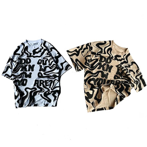 T-shirts pour hommes en coton 100% avec impression en relief, design personnalisé, style 2026, services OEM, prix bas, impression en relief pour hommes - Product Image 1