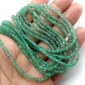 Cuentas de Esmeralda Verde Natural Facetadas en Forma de Rondelle de 2mm y 4mm para Fabricación de Joyas, Proveedor Mayorista Regular, Tendencia AAA 2026 - Product Image 3