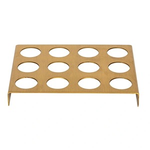 Estante Flotante Clásico de Lujo con Bandeja Metálica para Exhibición de Ropa, Preensamblado, Autoadhesivo, para Uso en Interiores, Ligero - Product Image 1