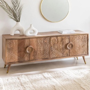 Aparador de madera tallada Vandana Grand Arion (madera maciza) - Product Image 1