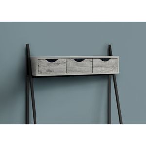 Scrivania Moderna Contemporanea da 32 Pollici per Ufficio Domestico con Cassetti Portaoggetti, Laminato Grigio e Metallo Nero per Lavoro con Laptop - Product Image 3