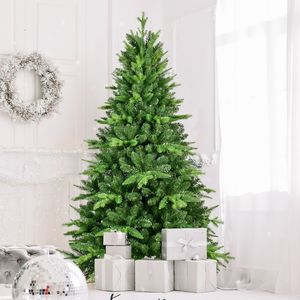 5FT PRELIT Christmas <b>Tree</b> <b>with</b> <b>Lights</b> Unique 850 Branch Tips 250 Warm White LEDs PE and PVC Metal Stand Christmas <b>Trees</b> - Product Image 4
