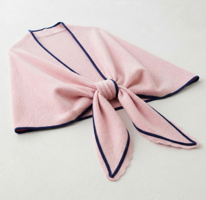 Châle en cachemire tricoté tendance pour l'été, faux pull avec écharpe nouée et cape fine en laine pour les épaules - Product Image 3