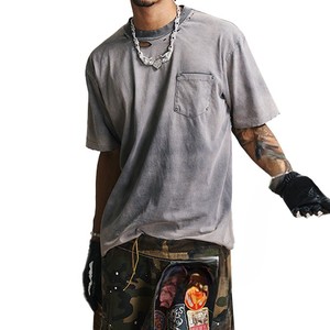 Camiseta Distressed para Hombre OEM a Precio Económico, Súper Calidad, Transpirable, con Logotipo/Colores Personalizados, Camiseta Distressed de Moda con Peso Ligero - Product Image 4