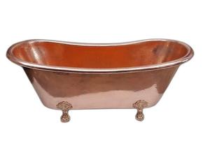 Bañera Ovalada Moderna Bold Blossom 100% Cobre Hecha a Mano para Adultos, Uso en Hogar y Hotel, Ecológica, Duradera, Brillante, Lacada, Saludable - Product Image 4