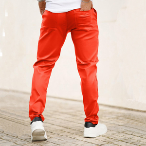 Pantalons en cuir pour hommes, personnalisables avec votre propre logo, de qualité supérieure, respirants et légers, en vente en ligne. - Product Image 2