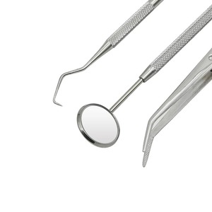 3pcs Manual Stainless Steel <b>Dental</b> Double Head Probe Intraoral Mirror Forceps Oral <b>Cleaning</b> <b>Tools</b> Knurled <b>Dental</b> <b>Cleaning</b> Kit - Product Image 5