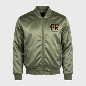 Veste en satin pour homme de haute qualité, conçue avec un tissu satiné léger, texture lisse, coupe confortable et style moderne. - Product Image 4