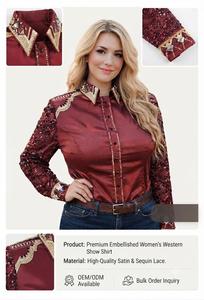 G N Export Women's <b>Sequin</b> Embellished Satin Long Sleeve Stage Performance <b>Pants</b> - Product Image 3