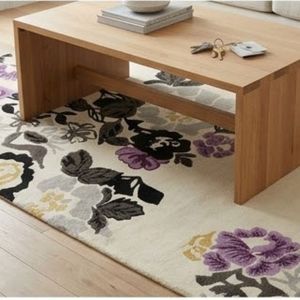 Tapis rectangulaire floral au meilleur prix, en polyester antidérapant, moderne, pour salon, revêtement de sol décoratif à poils ras avec envers en caoutchouc - Product Image 6