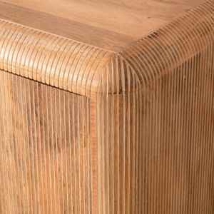 Fluted Solid Wood Eco-Friendly Durable Handmade Multifunction Side Board Cabinet Modern European Design - Product Image 4