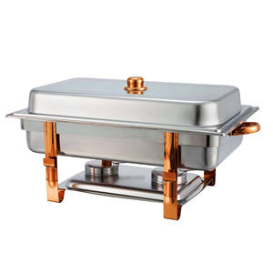 โลหะสแตนเลส Chaffing จานงานแต่งงานตกแต่งหรูหรา Chaffing จานสําหรับโรงแรม - Product Image 1
