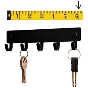 CIFbuy Appendiabiti da Parete Moderno in Metallo Nero, Stile Industriale Rustico, Doppio, Minimalista, Artistico, Riutilizzabile, Regolabile, Servizio Pick & Place - Product Image 3