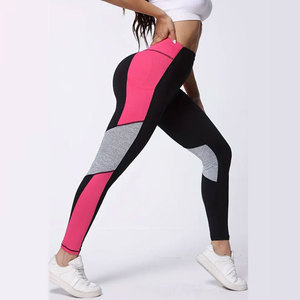 High Quality Wholesale Nylon Spandex Vintage Style Mid Waist Breathable Seamless Ankle-Length Yoga <b>Leggings</b> Set for <b>Women</b> - Product Image 3