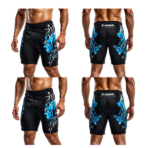 Pantalones Cortos Deportivos con Estampado Puff, Diseño Personalizado, Precio de Mayoreo, para Hombre, Ropa Deportiva Informal para Fitness - Product Image 1
