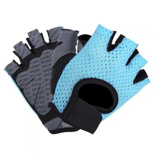 Guantes de Ciclismo Transpirables con Almohadilla de Gel Antideslizante, Medios Dedos, Cierre con Cordón, Unisex, Cómodos, Tejido de Malla - Product Image 5