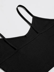 New Arrival Women's High Support Sexy Sports Bra Plus Size Breathable Eco-Friendly Front Logo Customizable Deep V-Neck - Product Image 4