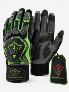 Flexible <b>baseball</b> batting <b>gloves</b> with secure closure anti slip grip breathable back and durable palm for daily practice - Product Image 1