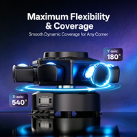 U`King 6 Bras 150W Projecteur à Tête Mobile Effet Laser Stroboscopique Lumière DMX Scène DJ Disco Fête Bars Spectacle Lumières LED à Faisceau