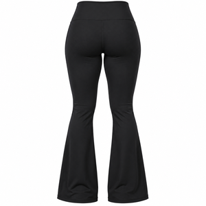 Women's Black High Waisted <b>Flare</b> <b>Leggings</b> Custom Fitness Yoga Pants for <b>Gym</b> Workout and Sportswear Activewear Women Tights - Product Image 2