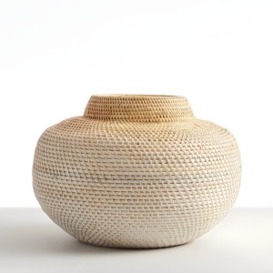Living Room Hotel Decor Table Floor Vase <b>Large</b> Home Decor Bohemian Rattan Vases for <b>Artificial</b> <b>Flowers</b> - Product Image 1