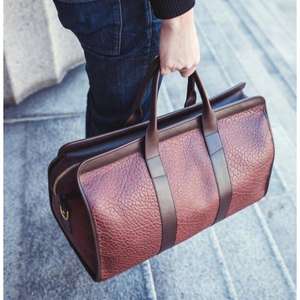 Sacs de voyage en cuir véritable, fermeture à glissière, qualité supérieure, sacs à main légers, écologiques, faits à la main, sacs personnalisés, vente chaude - Product Image 2