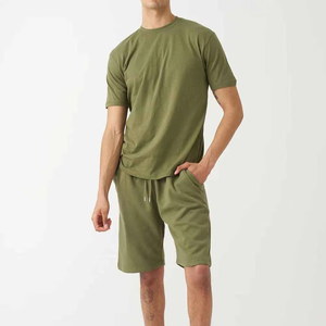 Conjunto de Pantalones Cortos Transpirables de Algodón Verde Oliva para Hombre, Talla Personalizada, Ropa de Verano, Nueva Llegada, Servicio OEM, Hecho en Pakistán - Product Image 6