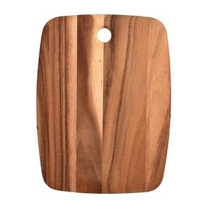 Planche à découper en bois d'acacia avec poignée pour la viande et le fromage, planche de service décorative en bois, option de logo personnalisé - Product Image 1