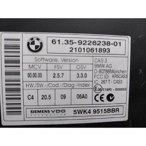 Unidad de Control CAS Original Usada para Mini Hatch R56 2006-2014, 9226238 - Product Image 4