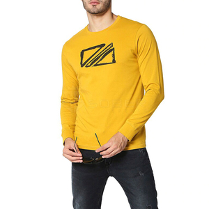 T-shirt à manches longues en coton personnalisé pour homme, coupe slim, idéal pour la gym - Product Image 4