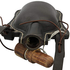 Botella de cuero medieval marrón oscuro hecha a mano 100%, frasco de botella de cantimplora de cuero genuino histórico para vikingo - Product Image 6