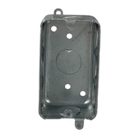 Boîtier de jonction simple en métal galvanisé rectangulaire de 1,6 mm d'épaisseur avec ouvertures de 1/2 pouce, oreilles externes et anti-corrosion