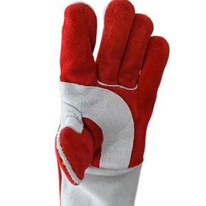 Gants de soudage TIG en gros pour usage professionnel - Cuir de vachette ignifuge avec manchette allongée - Product Image 4