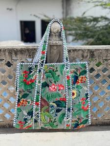 Soft Velvet Printed Quilted <b>Shoulder</b> <b>Bag</b> with Comfortable <b>Strap</b> and Secure Closure - Product Image 4