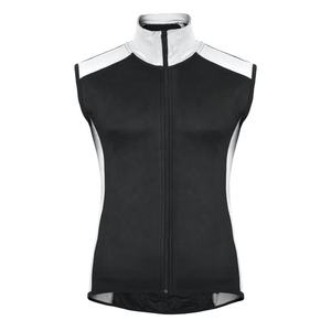 Gilet de cyclisme léger en polyester pour homme, col montant, fermeture éclair, coupe-vent, imperméable, sans manches, vêtements de sport - Product Image 1