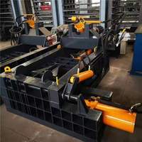 Presse à balles automatique personnalisée pour tôles métalliques, ferraille et canettes en aluminium, modèle Bohan BH-200 44kW, haute performance de recyclage