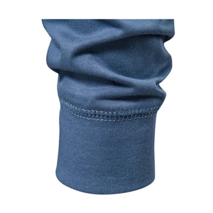 T-shirt formel à col haut et manches longues pour homme, 95% polyester, 5% élasthanne, tissu extensible, coupe classique, 300g, tricoté, confortable - Product Image 4