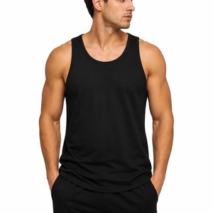 Débardeur sportif en coton respirant à col rond pour homme, vêtements de gym, musculation, 230 GSM, débardeur de gym en coton pour homme - Product Image 2